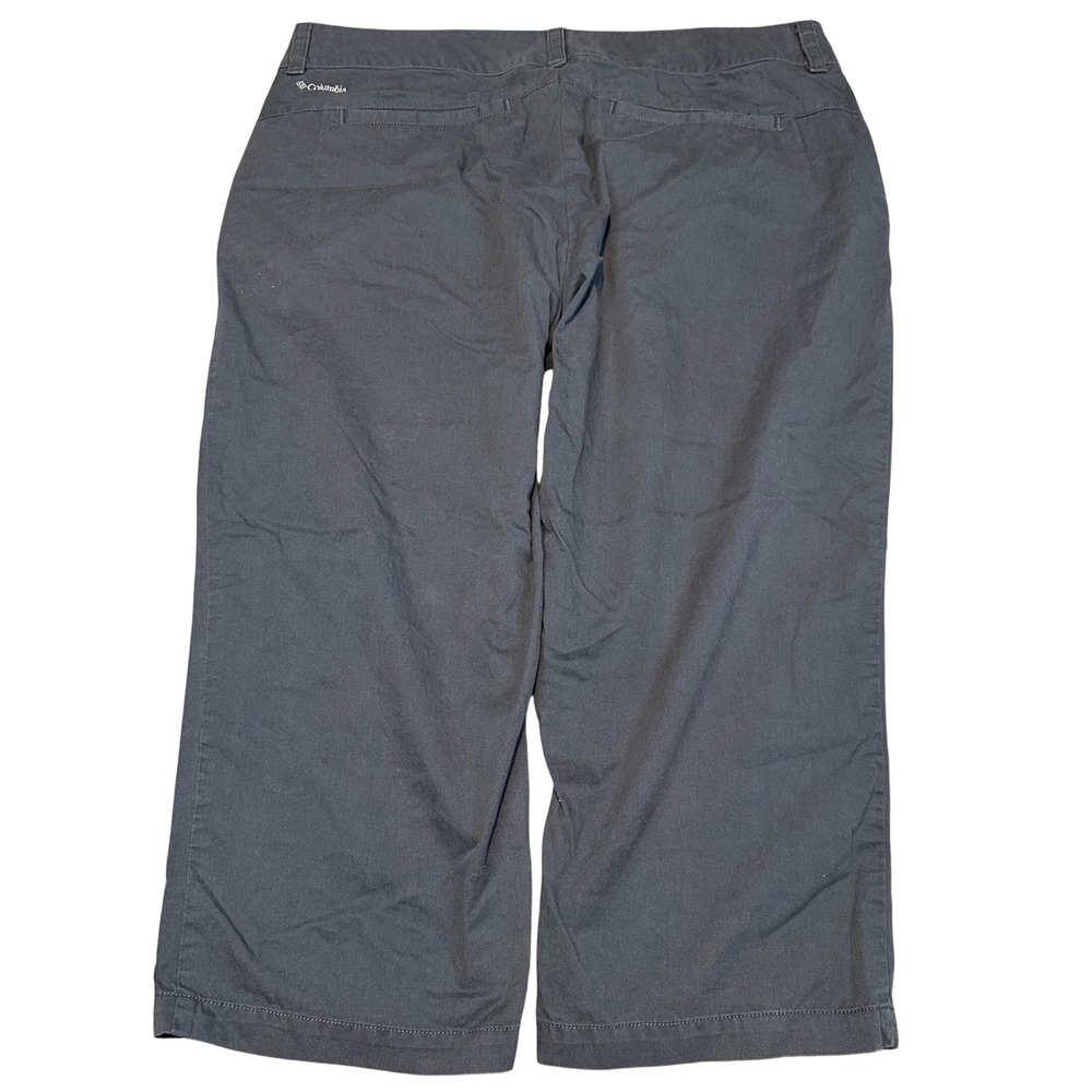 Columbia Womens Gray Cotton Cropped Wide Leg Outdoor Hiking Pants Size 10 - Picture 4 of 12